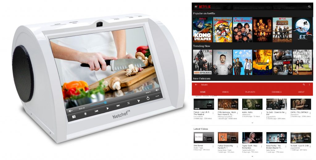 video entertainment for kitchen