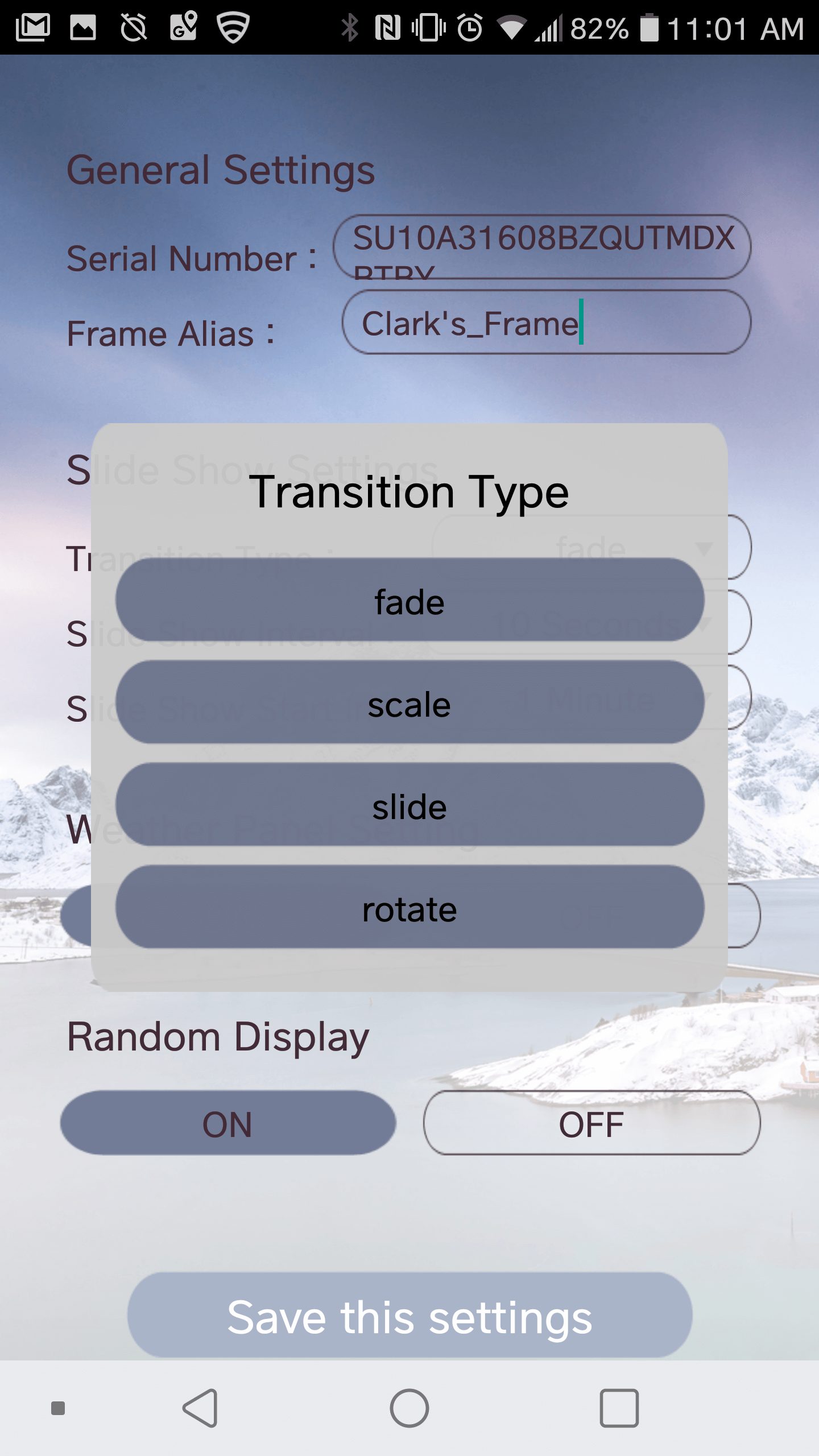 Transition Types